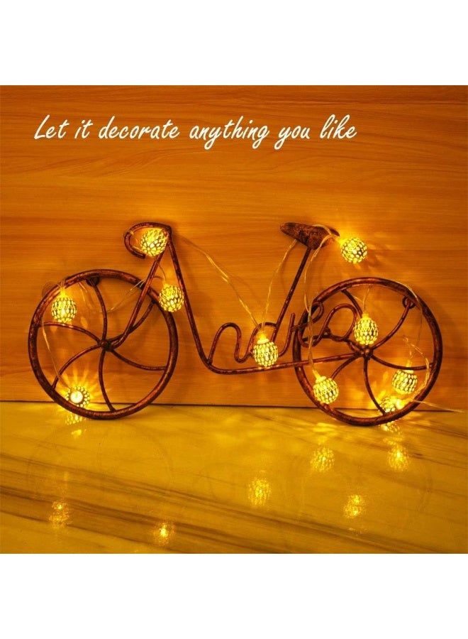 NAMA Ramadan decoration branch in the shape of a ball, gold metal - Image 3